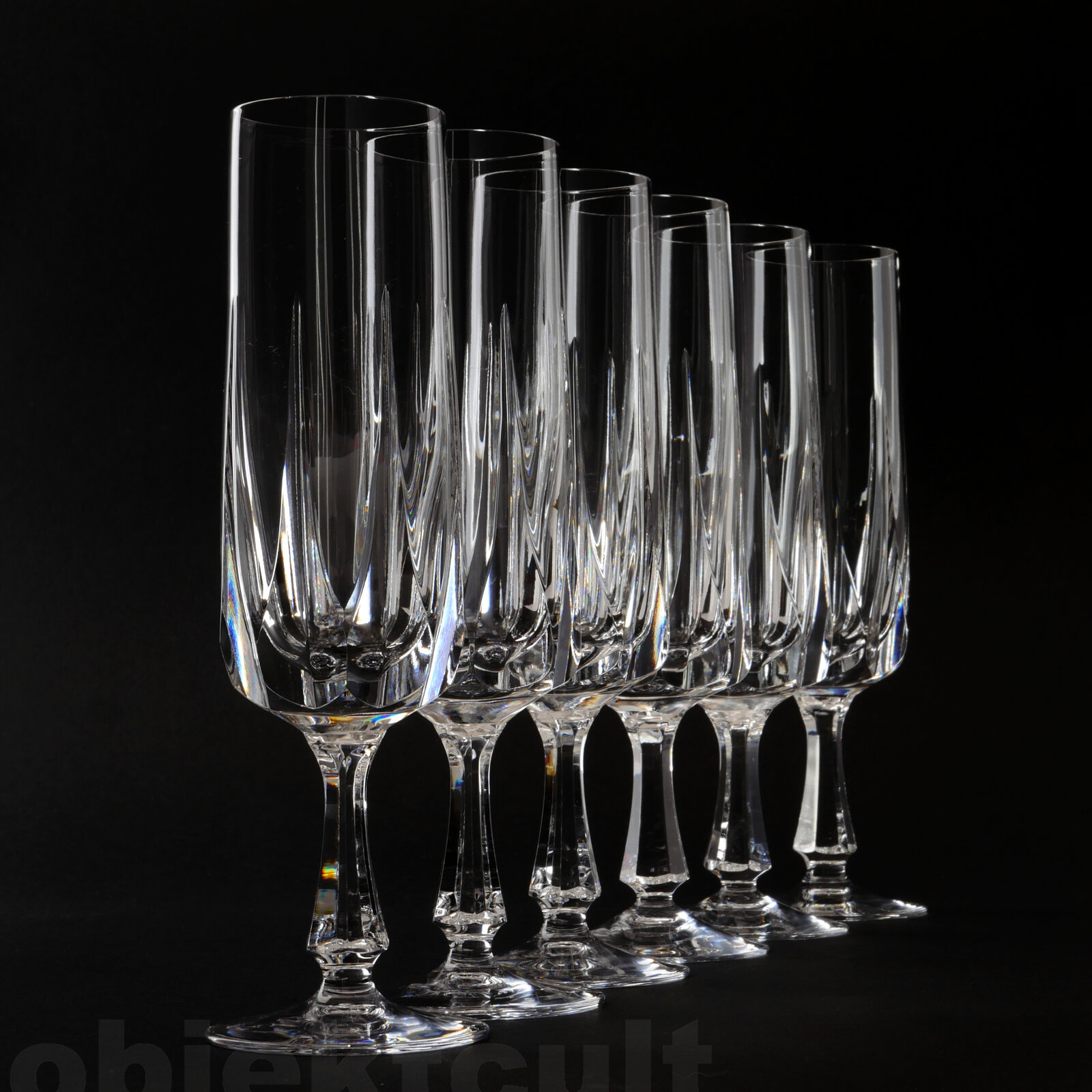 champagne flutes, Kristall-Sektgläser, Lady, manufacturer: Nachtmann
